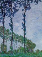 Monet, Claude Oscar - Poplars, Wind Effect
